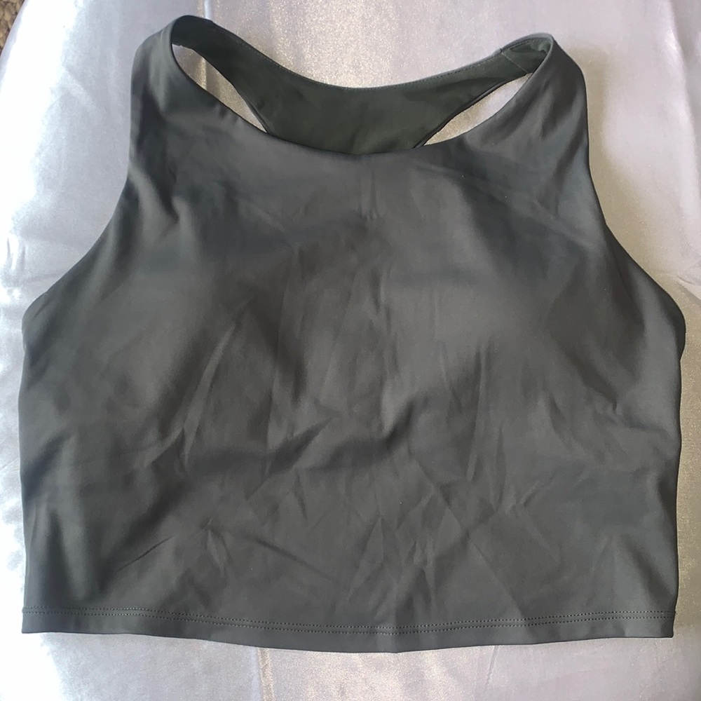Mano B Grey Athletic Tank Top w/ Built in Sports Bra